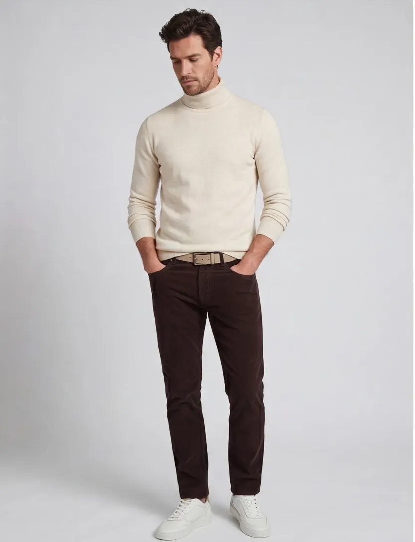 Coltrui Portofino Dex creme normale fit katoen