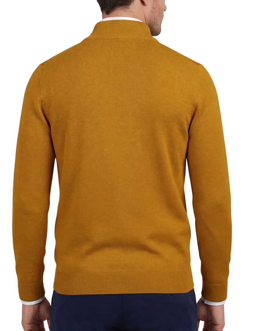 Half zip trui Portofino oker
