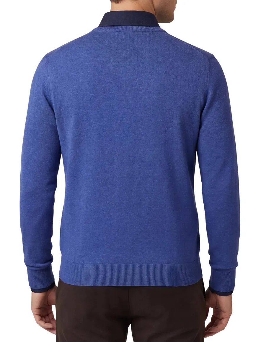 Portofino trui Vince v-hals blauw