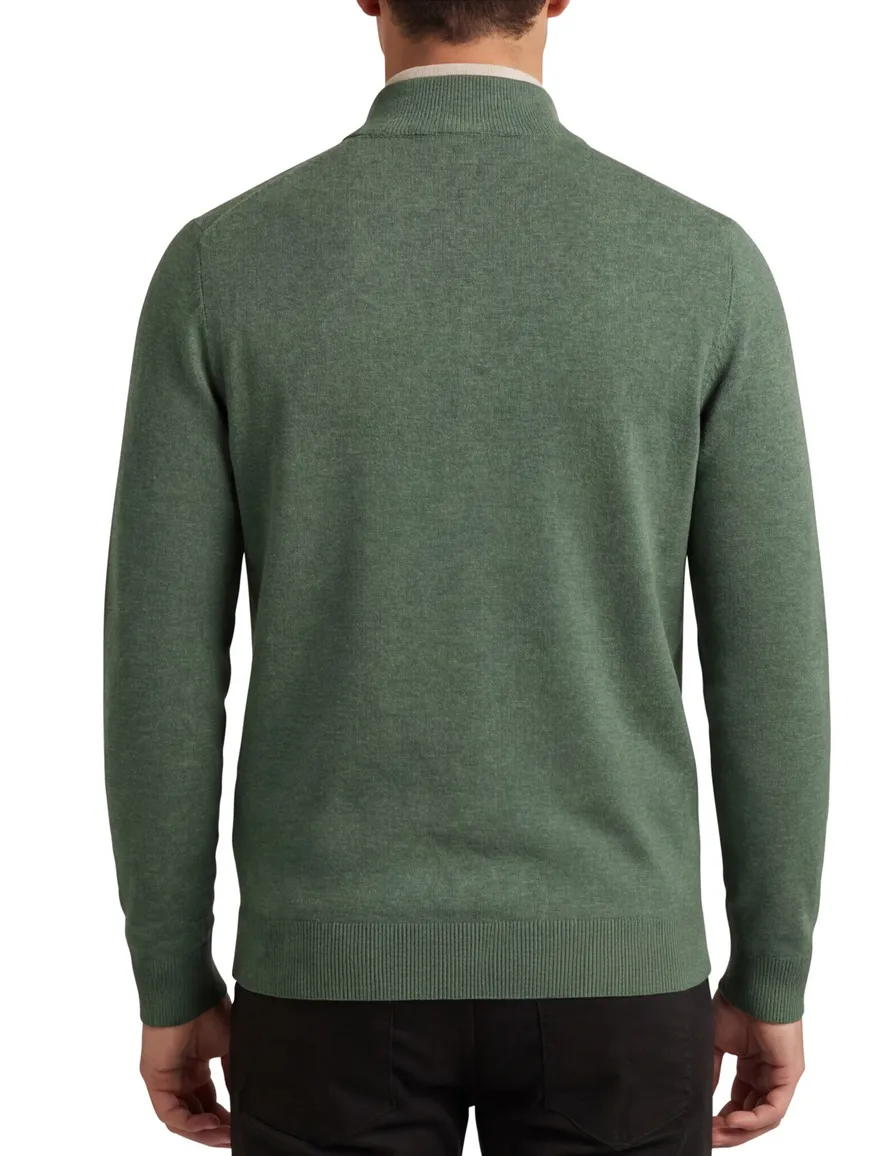 Portofino vest Zince groen katoen