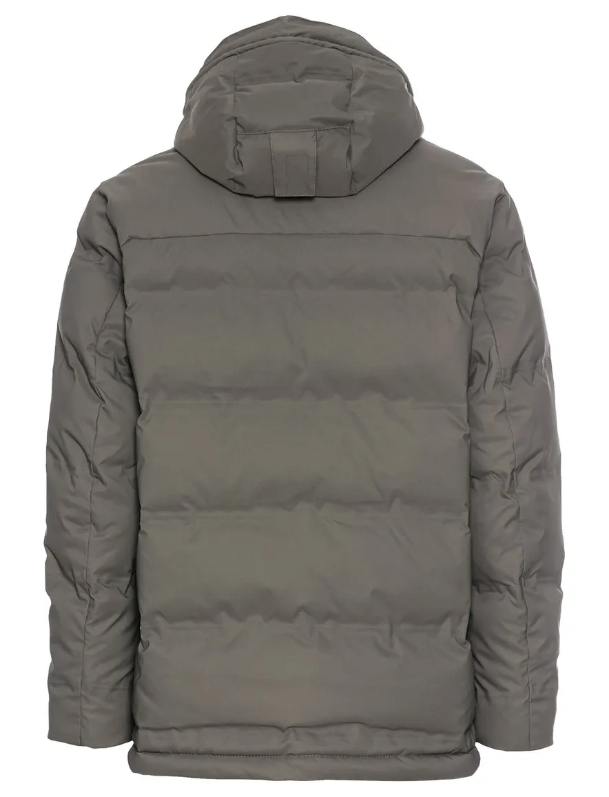 Camel Active Tussenjas grijs effen capuchon