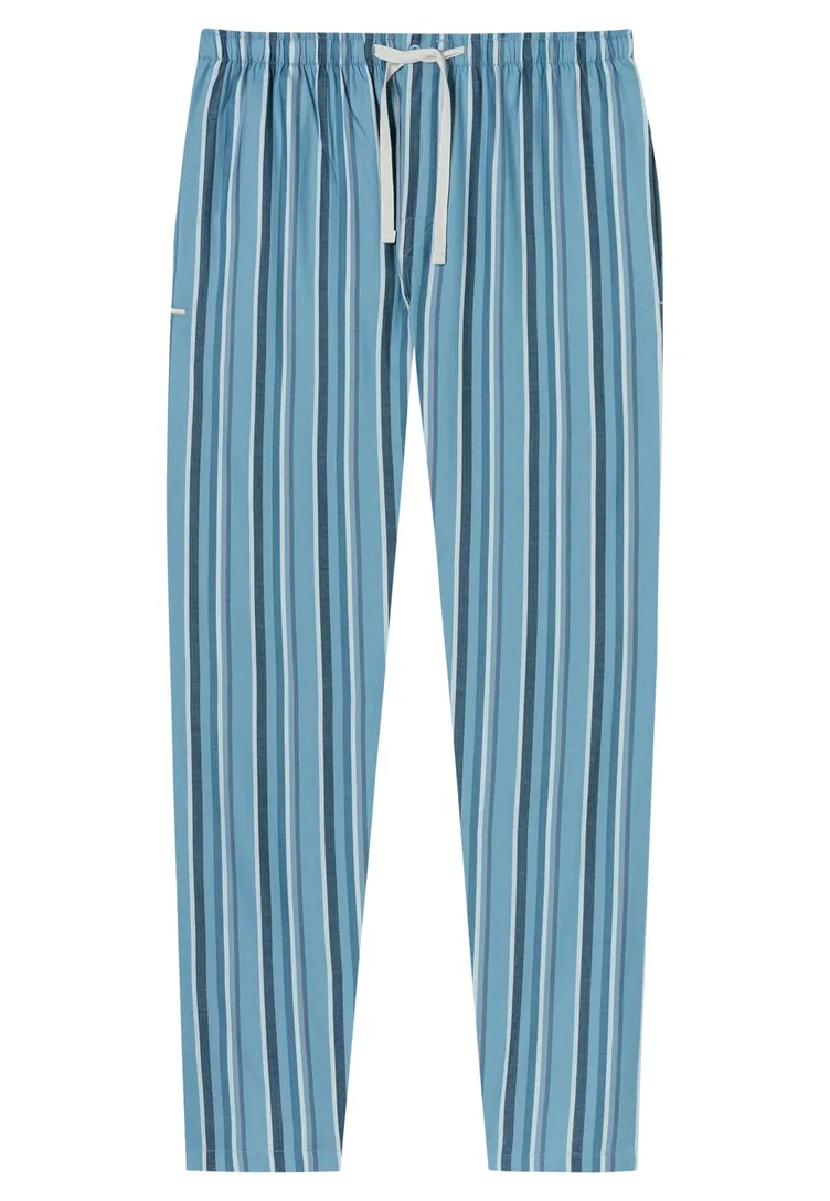 Pyjamabroek Schiesser blauw gestreept