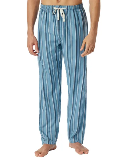 Schiesser Schiesser pyjamabroek blauw katoen