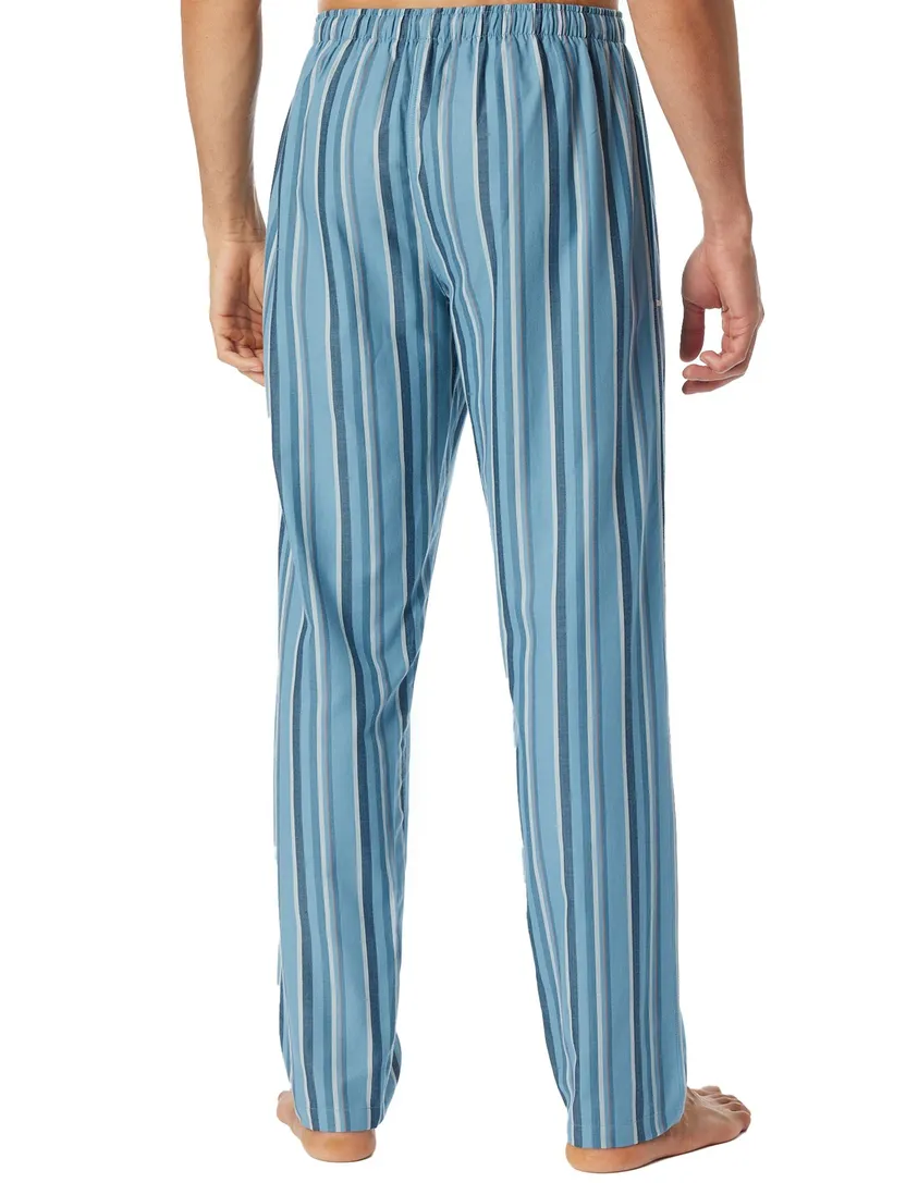 Pyjamabroek Schiesser blauw gestreept