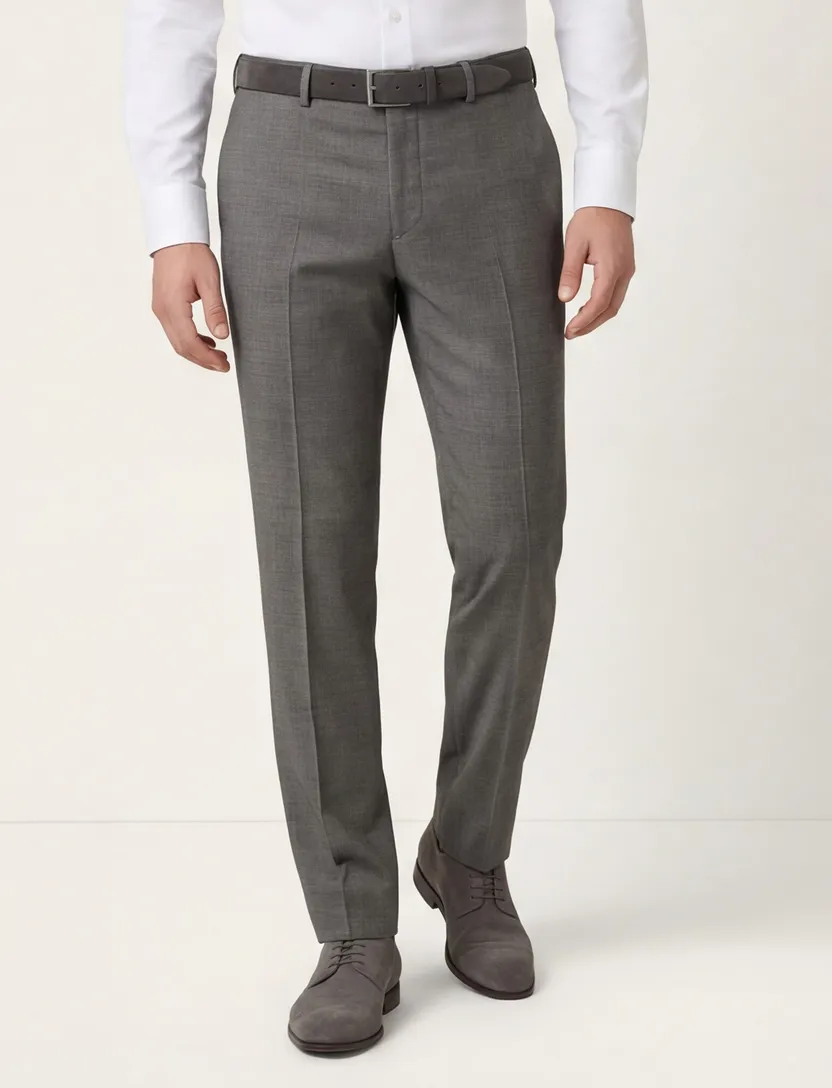 pantalon Roy Robson mix en match antraciet virgin wol