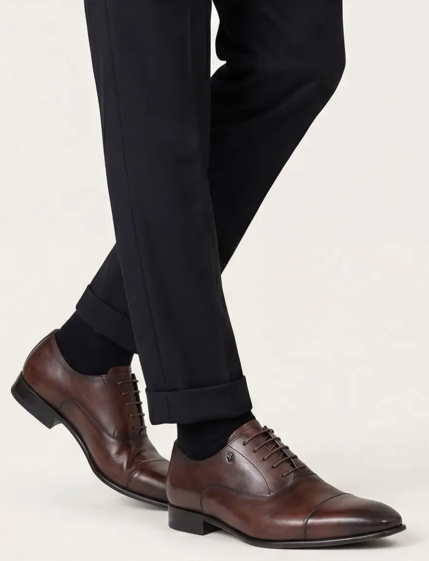 Van Bommel nette schoenen bruin kalfsleer
