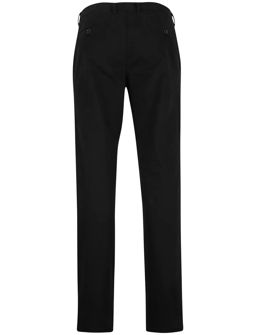 Gardeur pantalon flatfront antraciet effen katoen normale fit