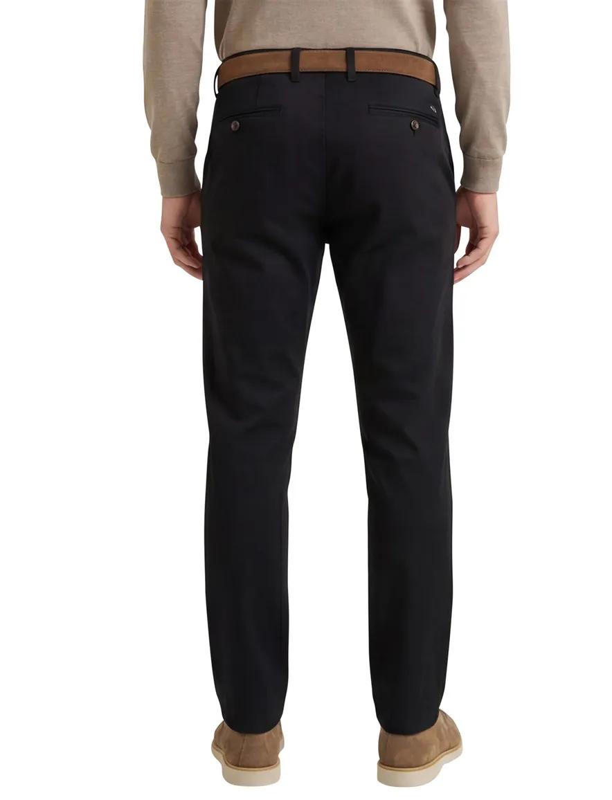 Gardeur pantalon flatfront antraciet effen katoen normale fit