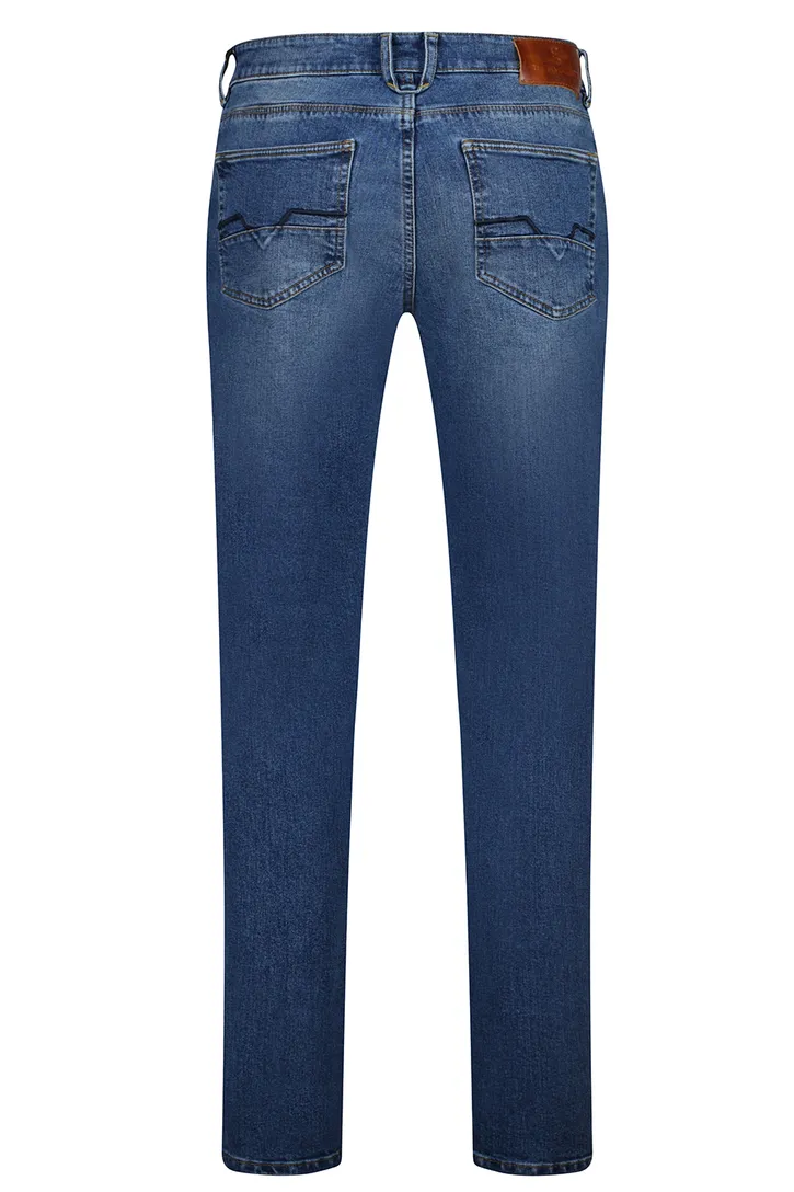 Gardeur jeans Bennet 5-pocket blauw katoen