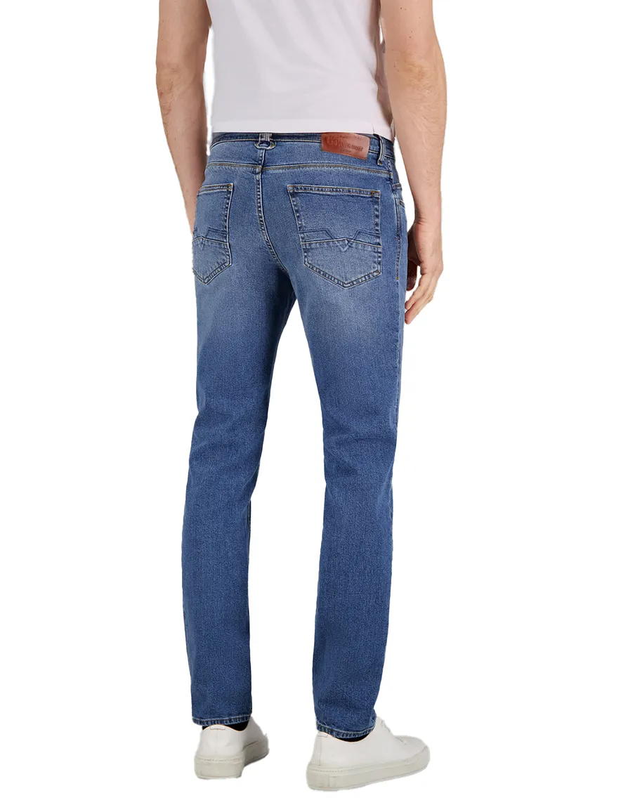 Gardeur jeans Modern Fit Bennet 5-pocket blauw