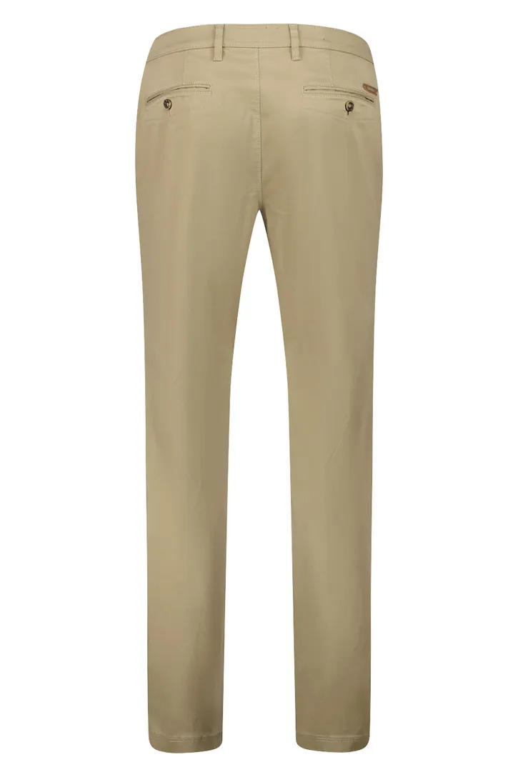 Gardeur pantalon Seven camel ton katoen