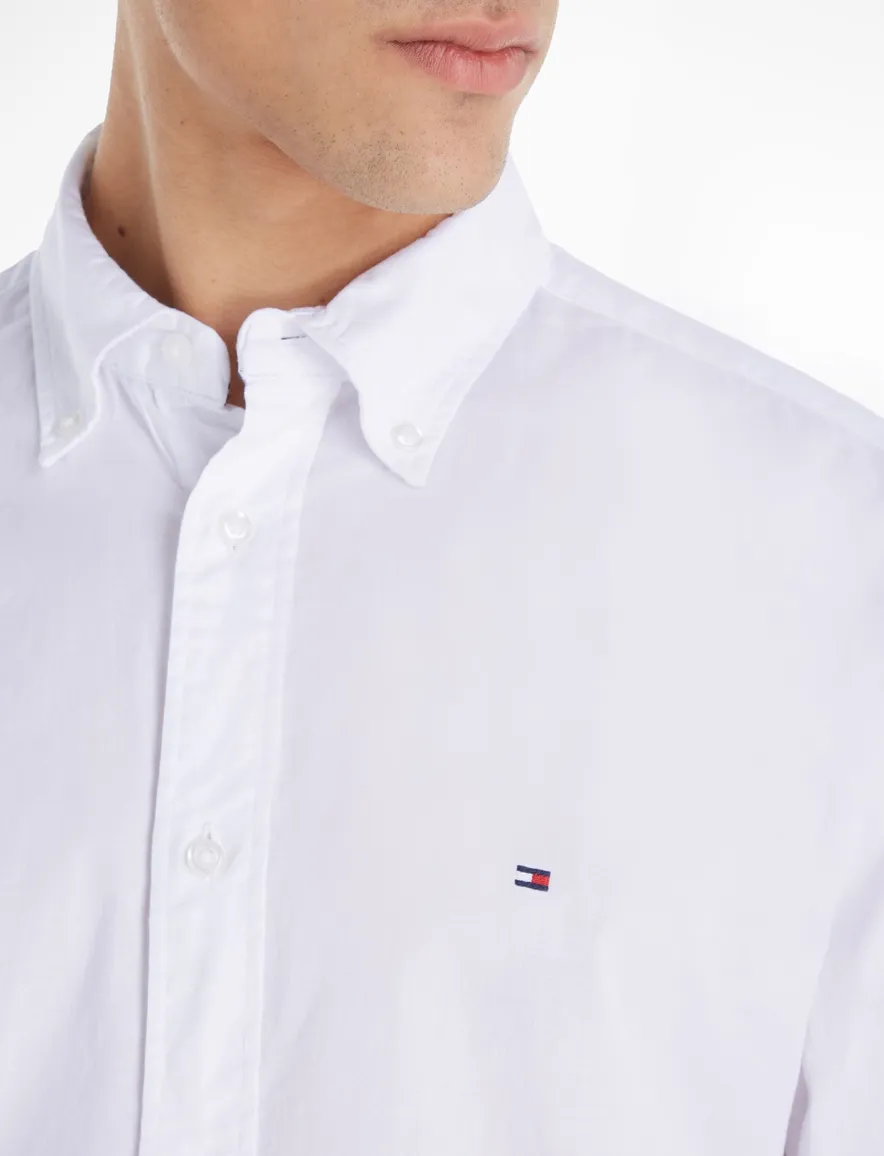 business overhemd wit Tommy Hilfiger