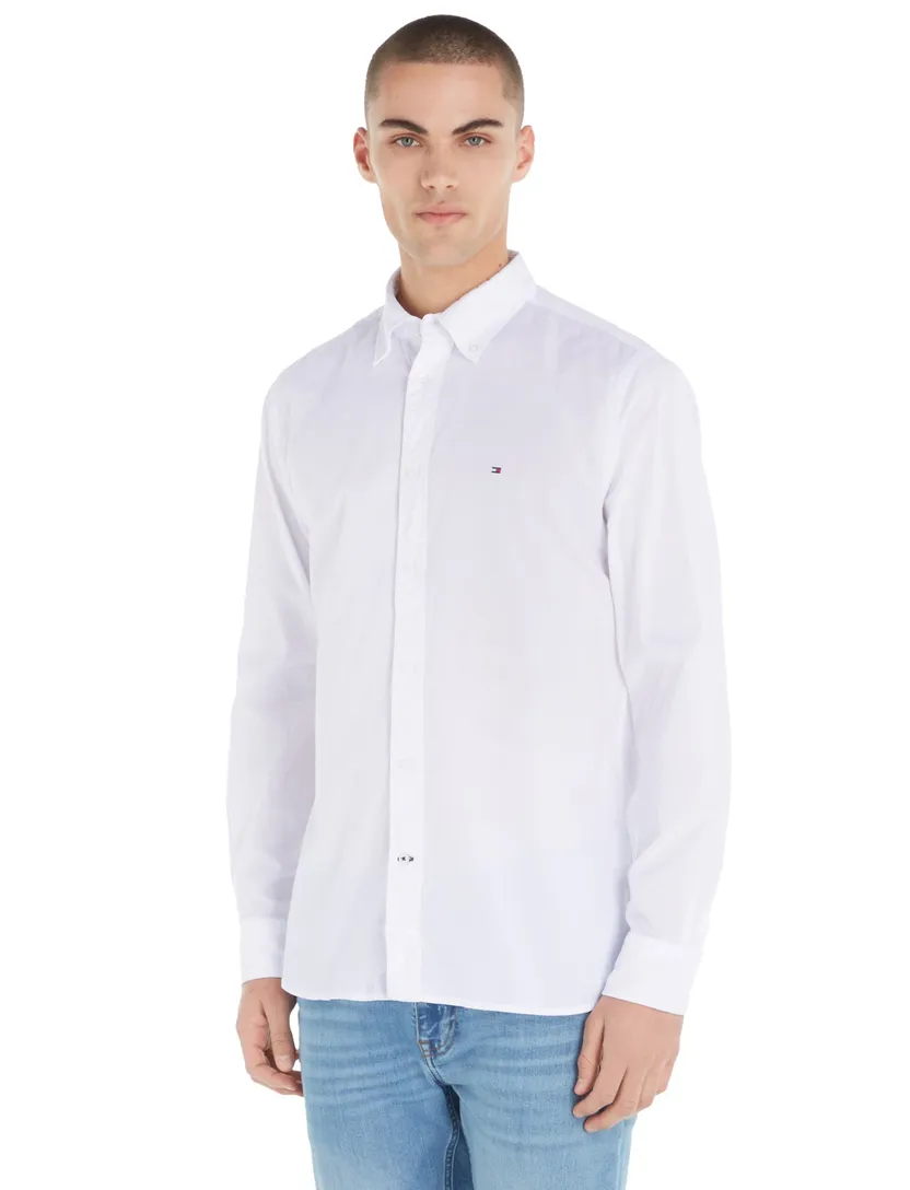 business overhemd Tommy Hilfiger wit