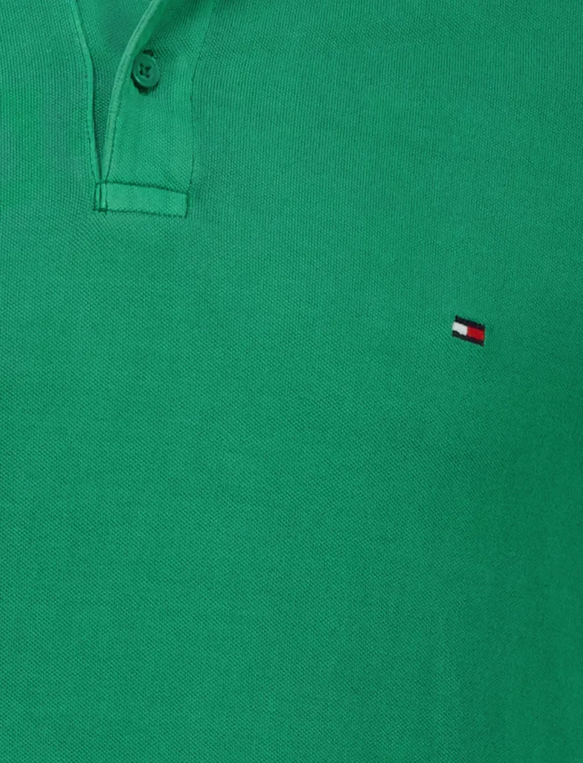 katoenen Tommy Hilfiger polo groen normale fit