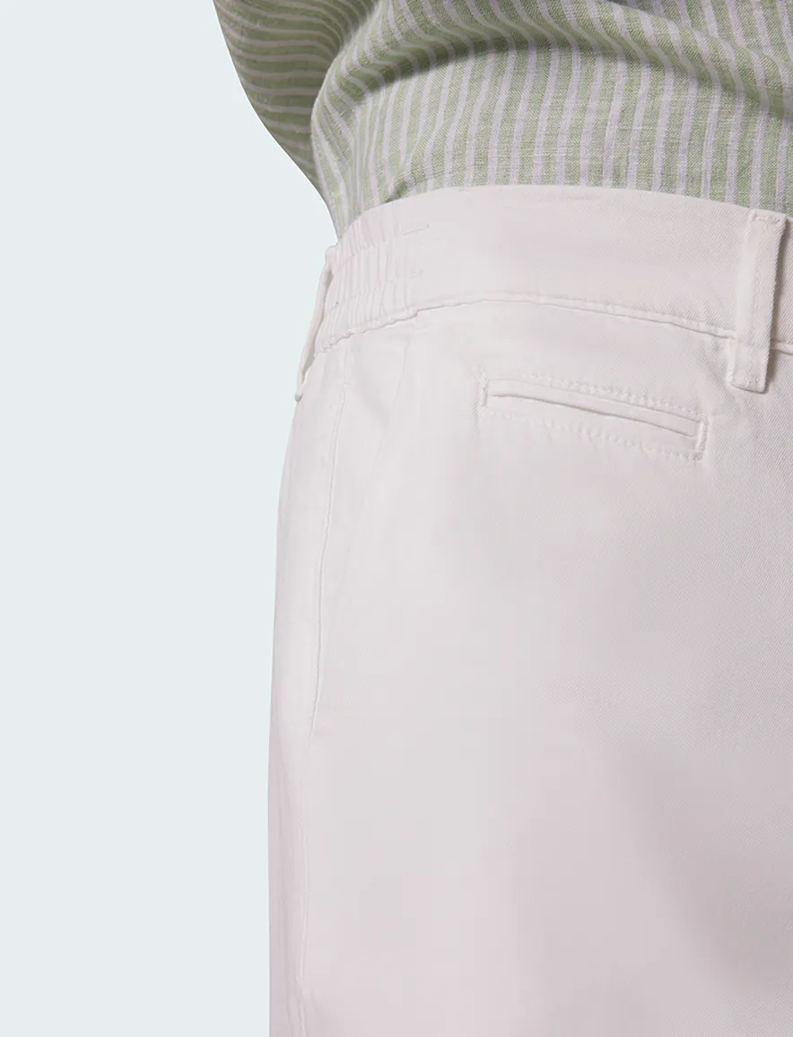 Pierre Cardin Lyon bermuda wit effen normale fit