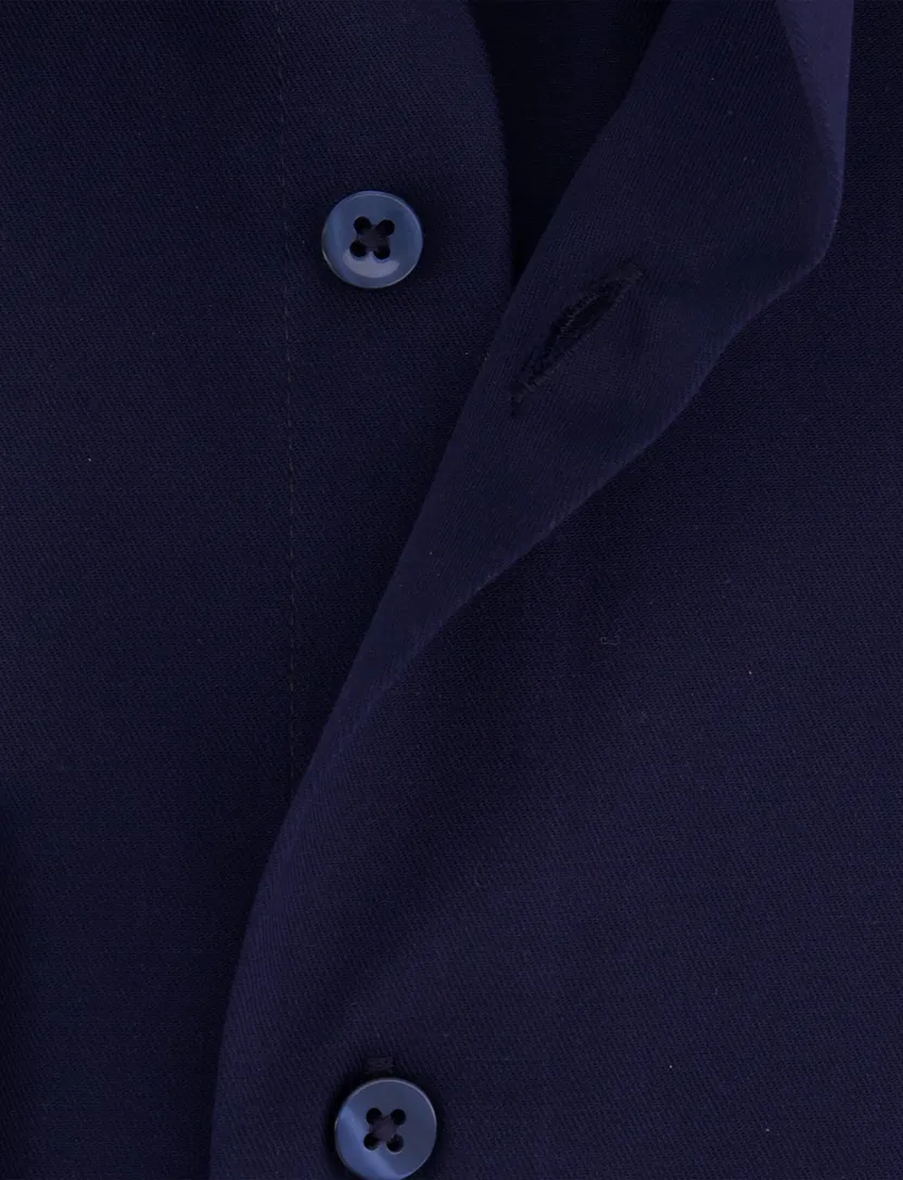 Eterna overhemd lange mouwen donkerblauw slim fit