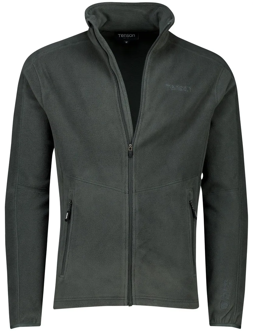 Tenson fleece vest antraciet effen normale fit