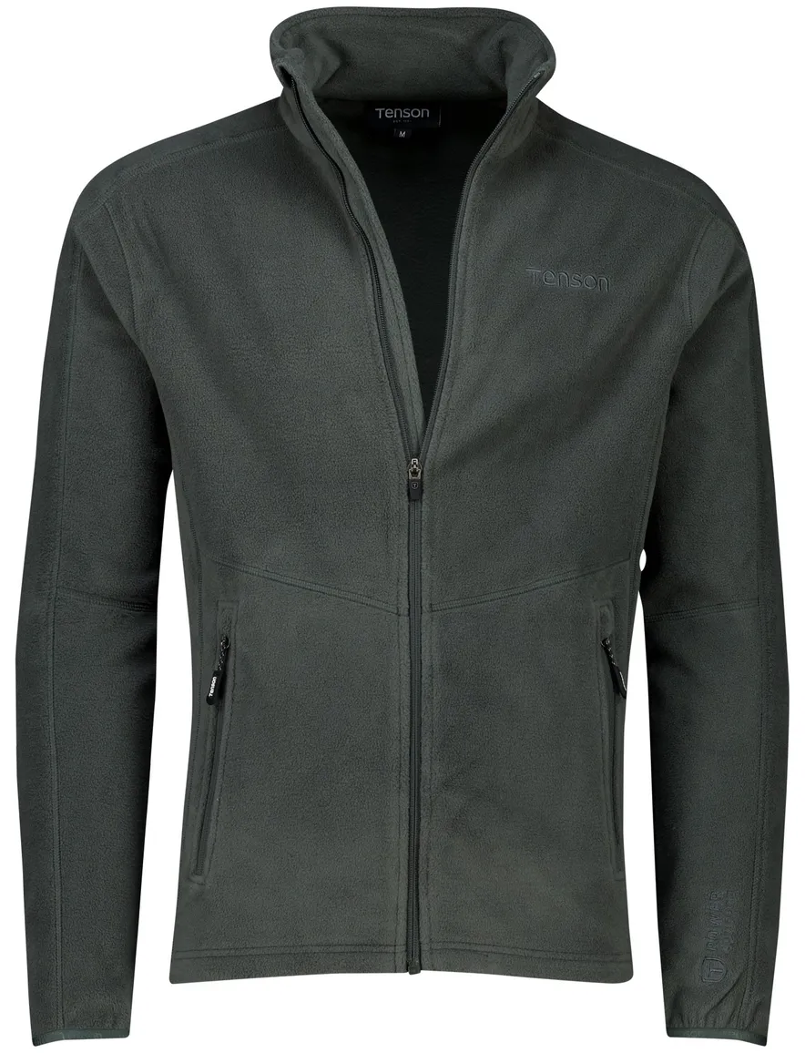 Tenson fleece vest effen antraciet normale fit
