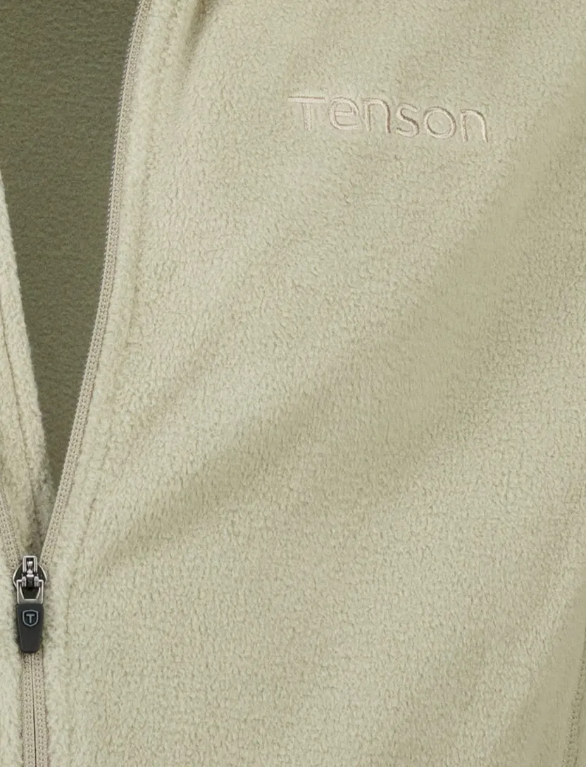 Tenson fleece vest beige normale fit