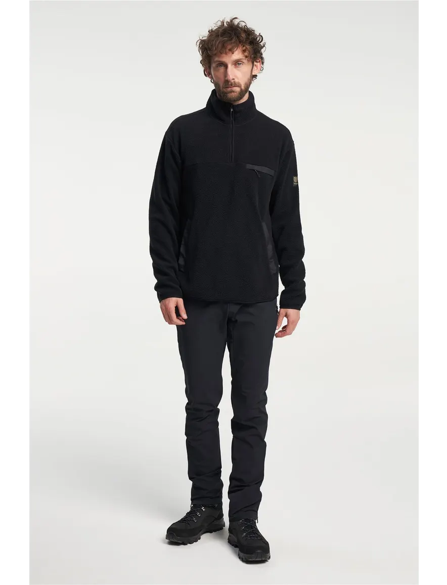 Tenson fleece teddy sweater zwart