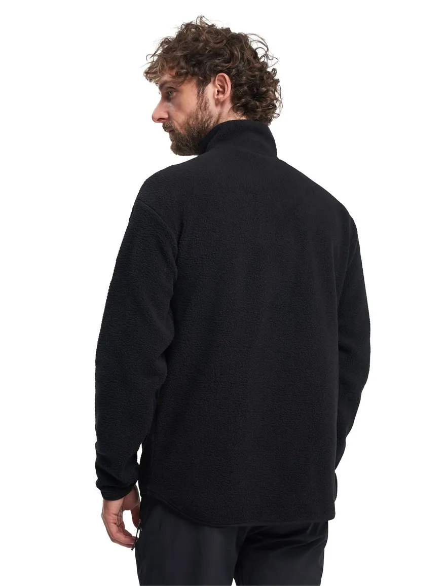 Tenson fleece teddy sweater zwart