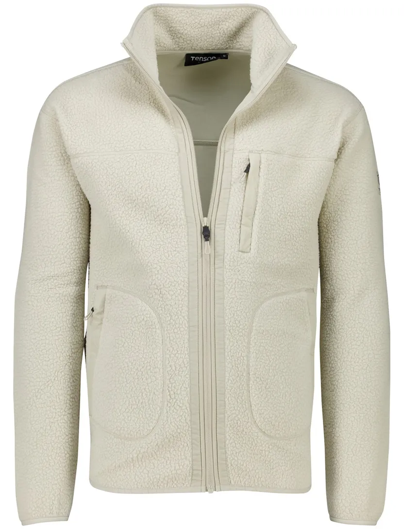 vest Tenson fleece beige normale fit borstzak