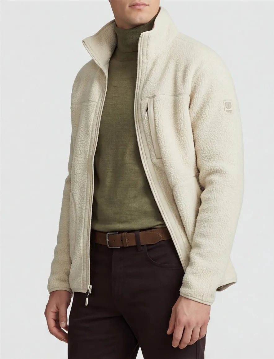 Tenson fleece vest beige