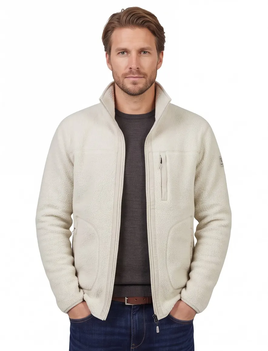 Tenson fleece vest beige