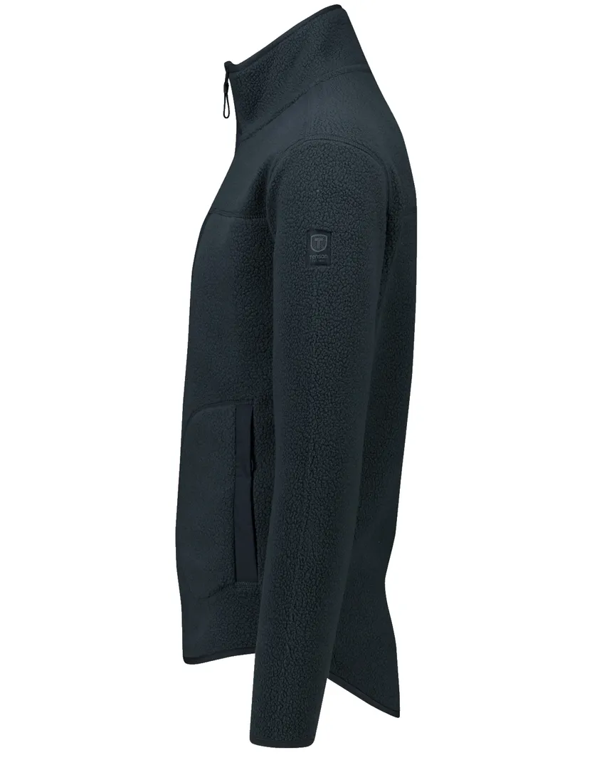 Tenson fleece vest effen donkerblauw