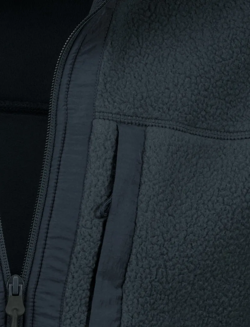 Tenson fleece vest effen donkerblauw