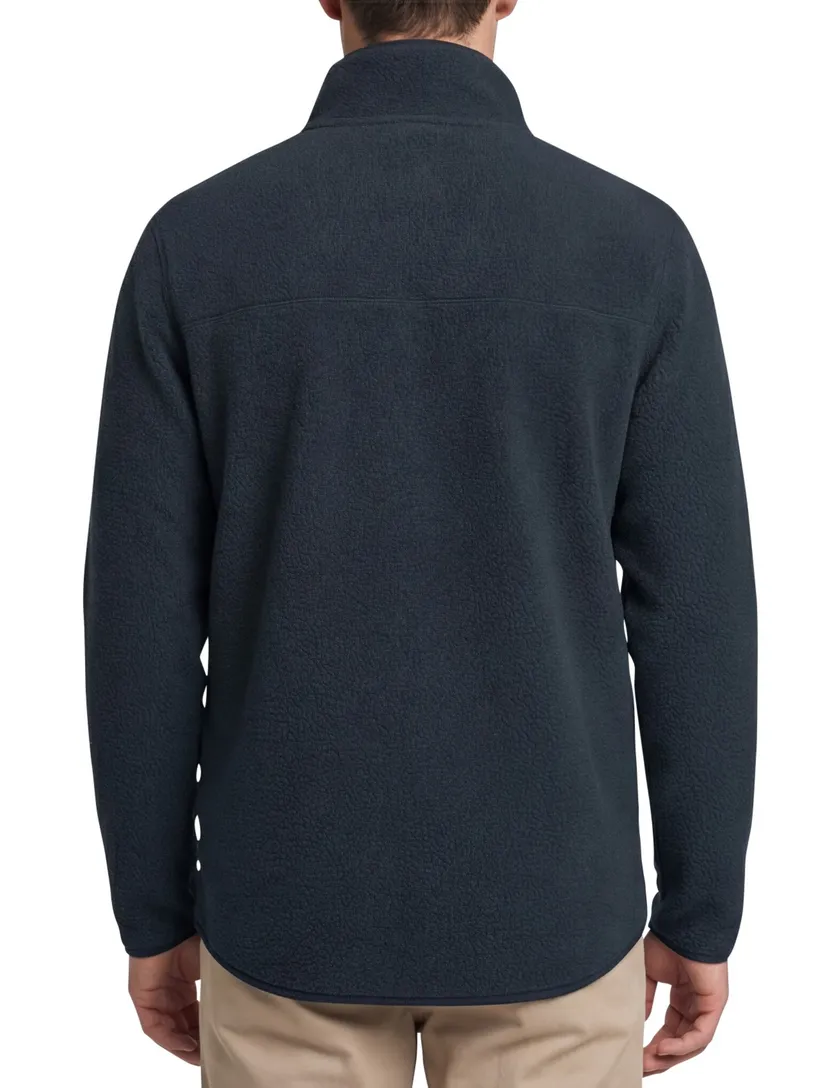 Tenson fleece vest effen donkerblauw