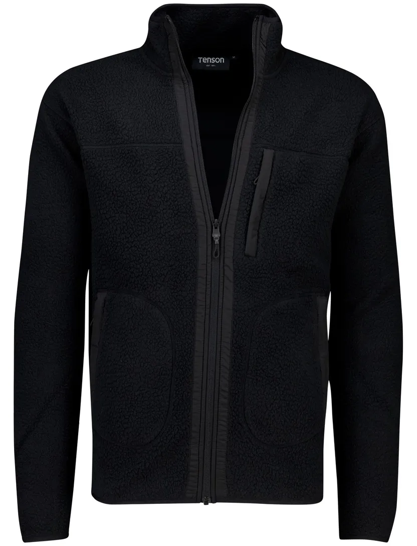 vest Tenson fleece Yoke zwart