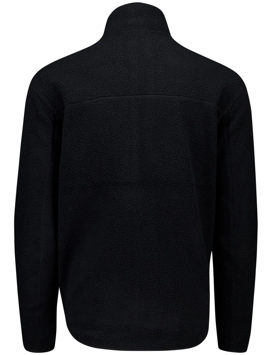 vest Tenson fleece Yoke zwart met borstzak