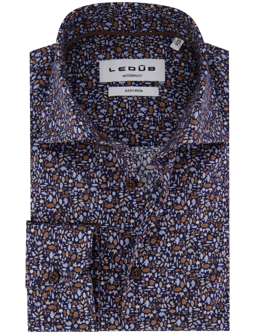Ledub overhemd blauw Modern Fit
