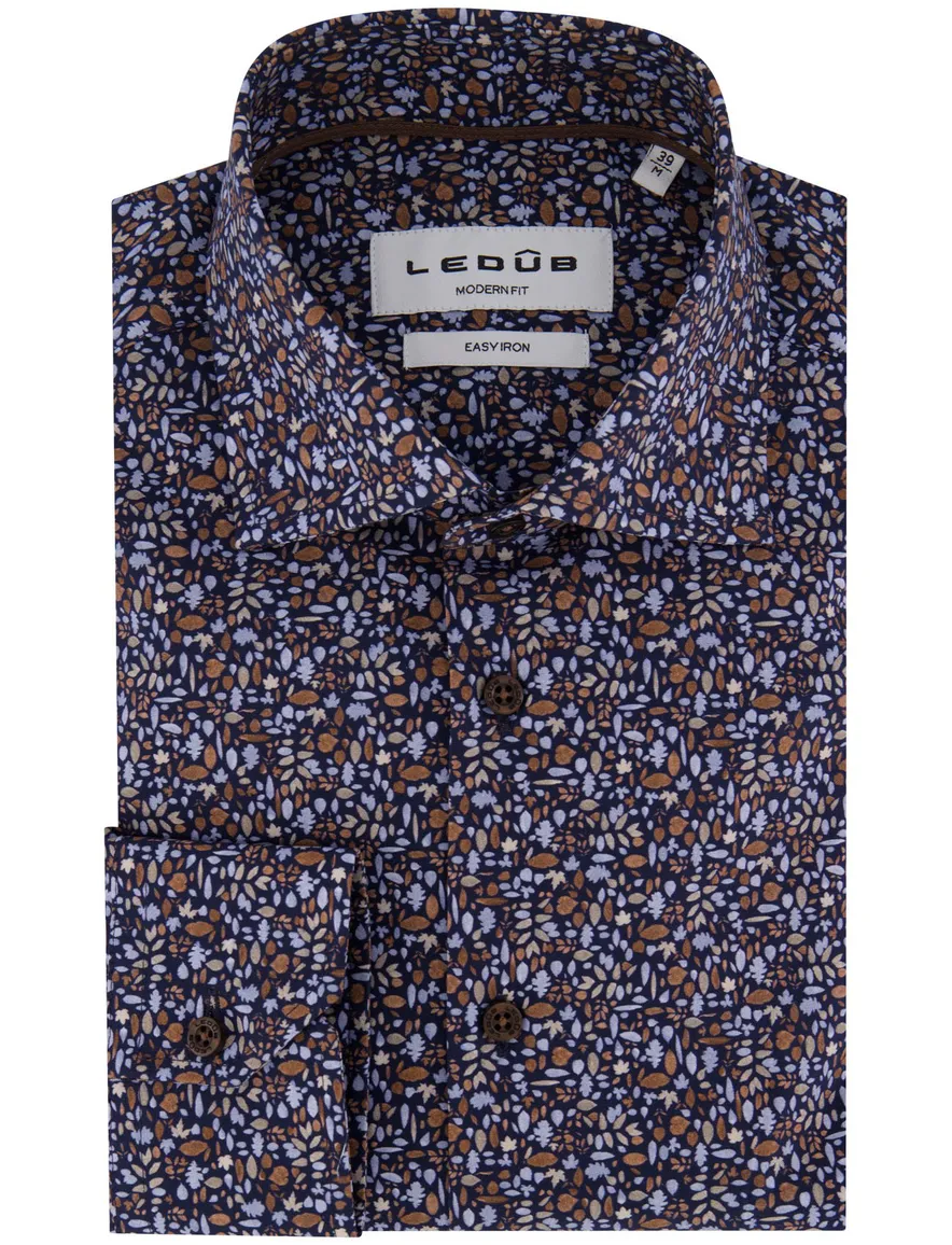 Ledub overhemd blauw Modern Fit