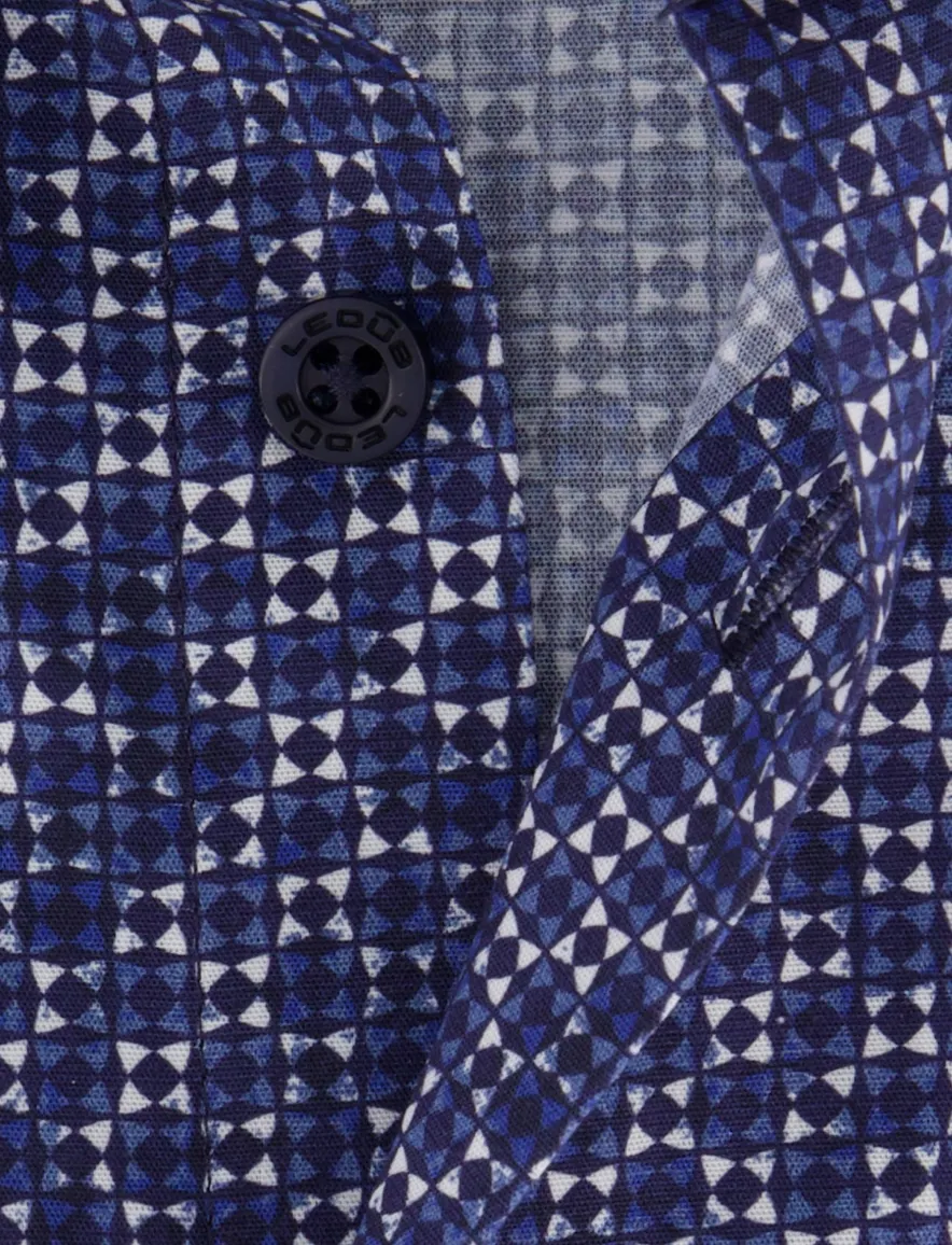 Ledub overhemd blauw Modern Fit