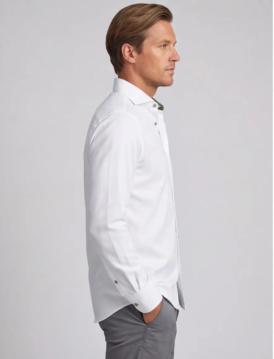 John Miller business overhemd wit Tailored Fit