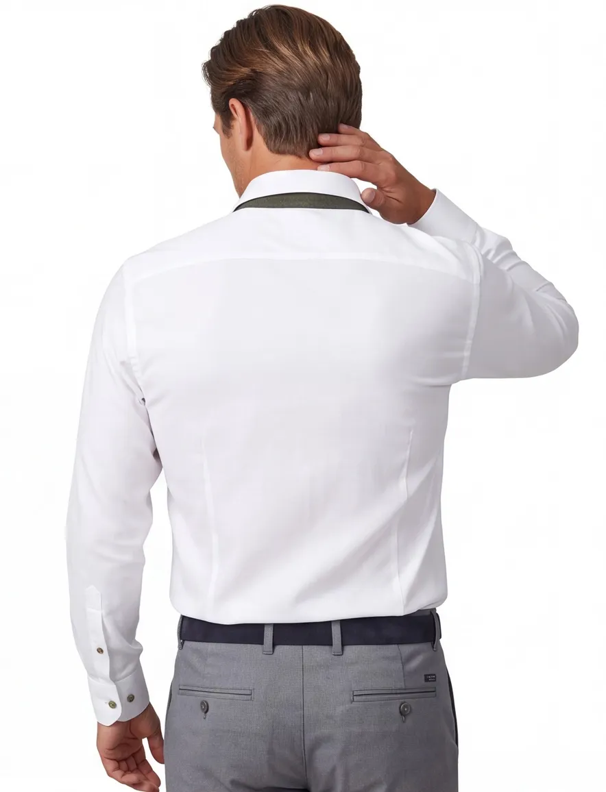 John Miller overhemd wit Tailored Fit