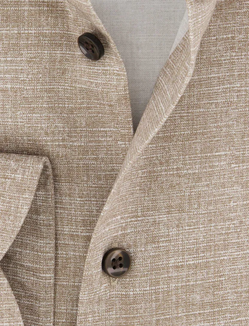 business overhemd John Miller bruin tailored fit