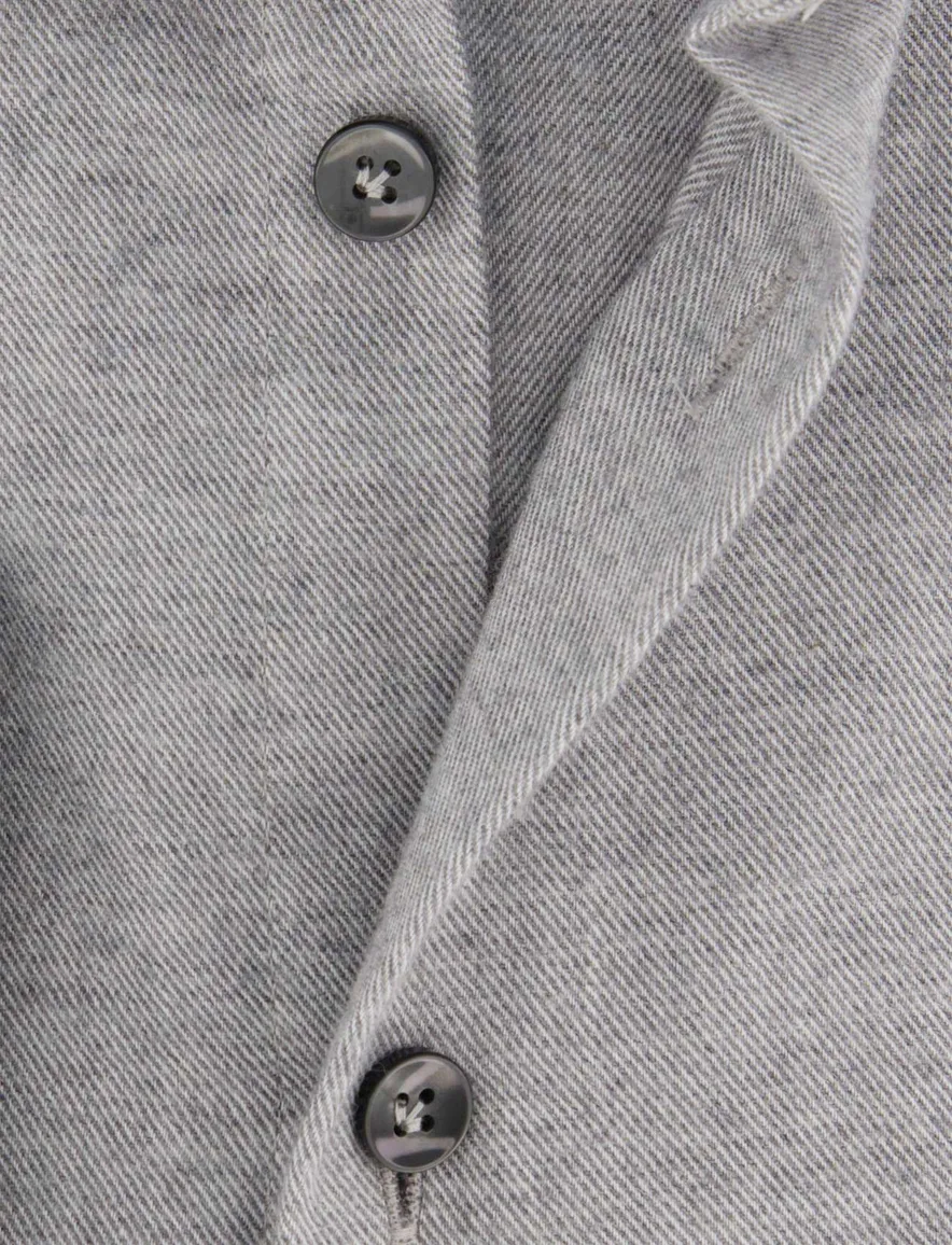 John Miller Tailored Fit business overhemd grijs