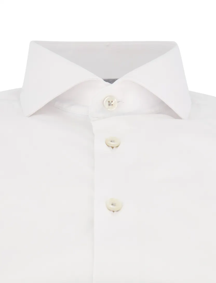 Normale Fit John Miller tailored fit spierwit overhemd