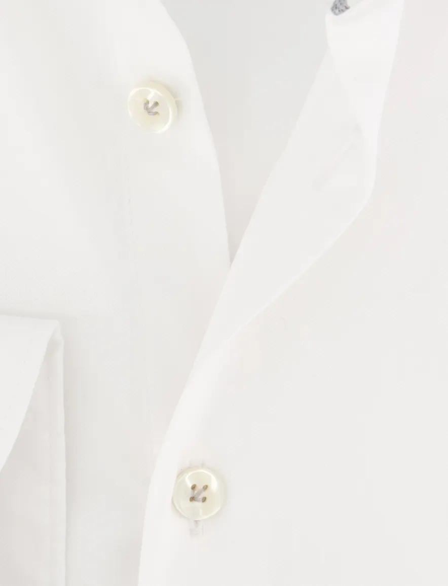 John Miller tailored fit spierwit overhemd wide spread