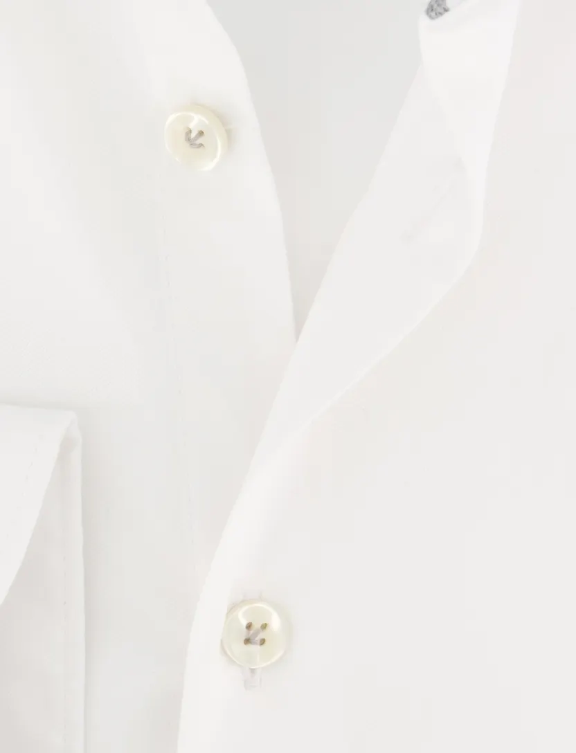 Normale Fit John Miller tailored fit spierwit overhemd