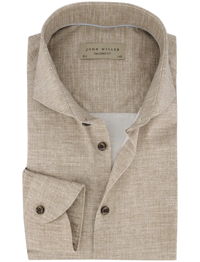 overhemd tailored fit ml7 John Miller bruin
