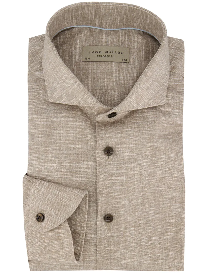 overhemd tailored fit ml7 John Miller bruin