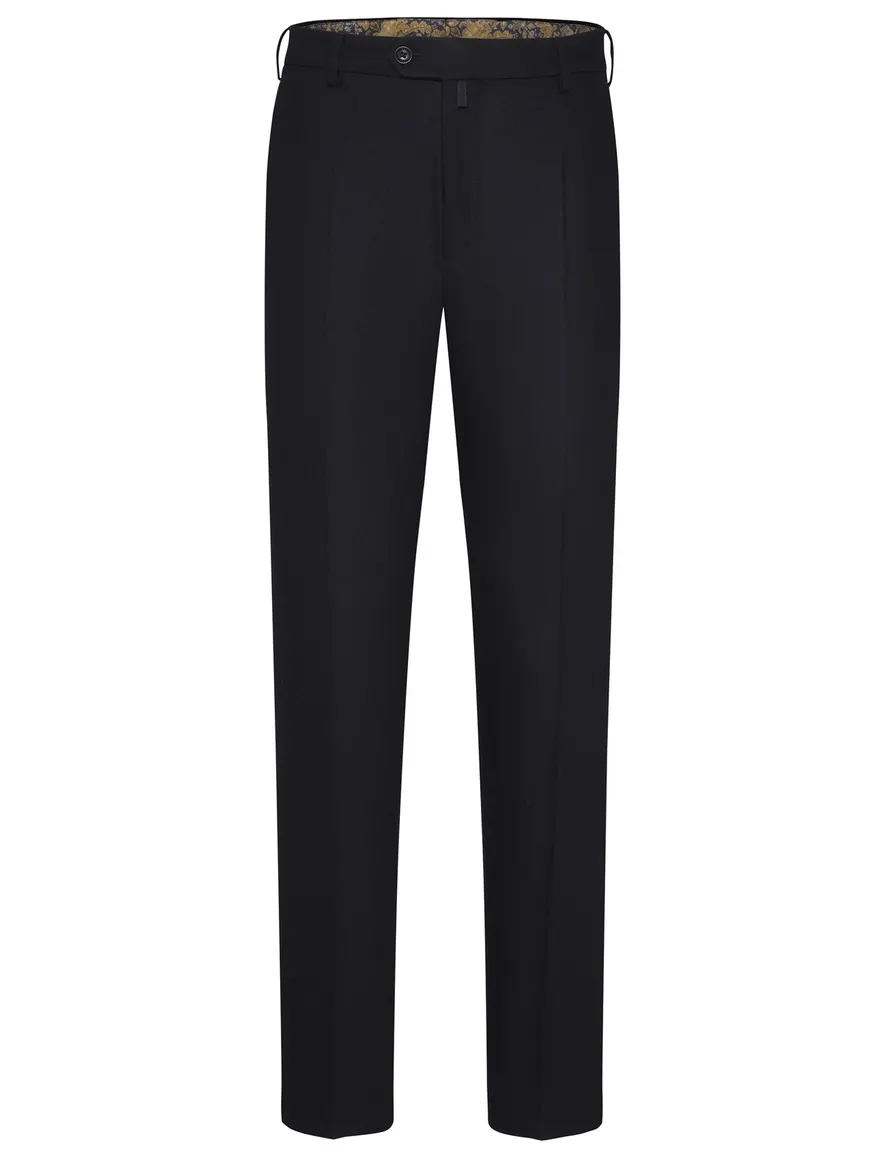 Meyer Pantalon wol donkerblauw