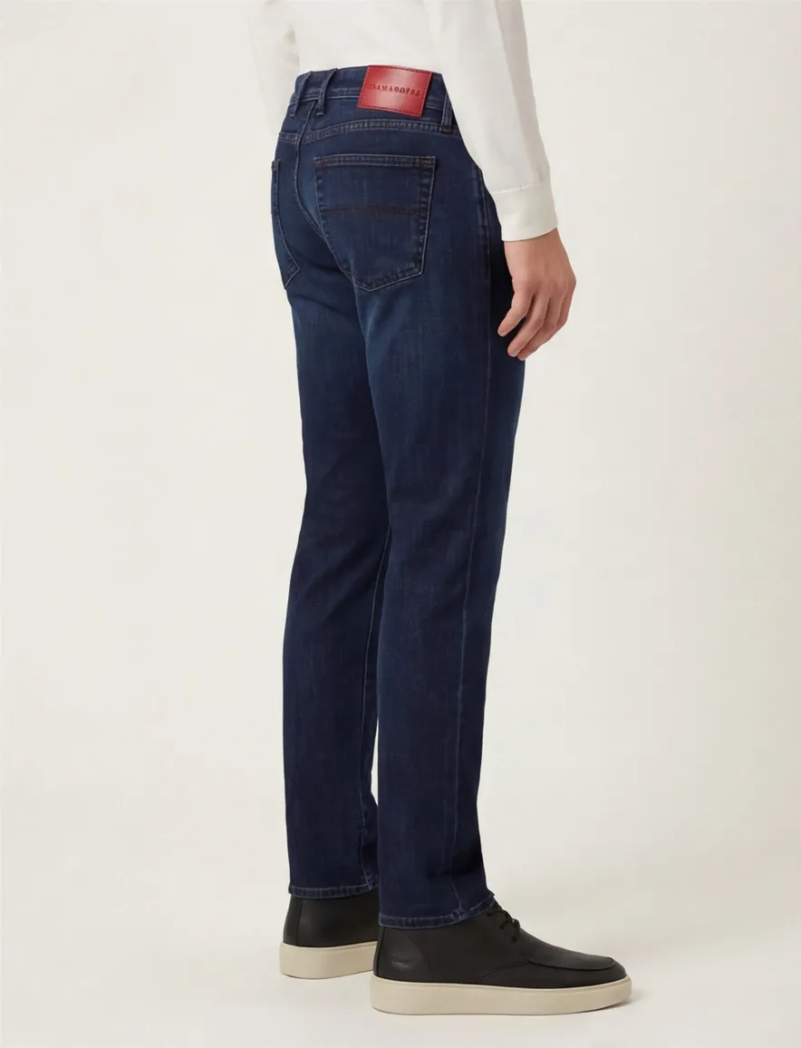 Tramarossa Michelangelo 5-pocket jeans blauw effen