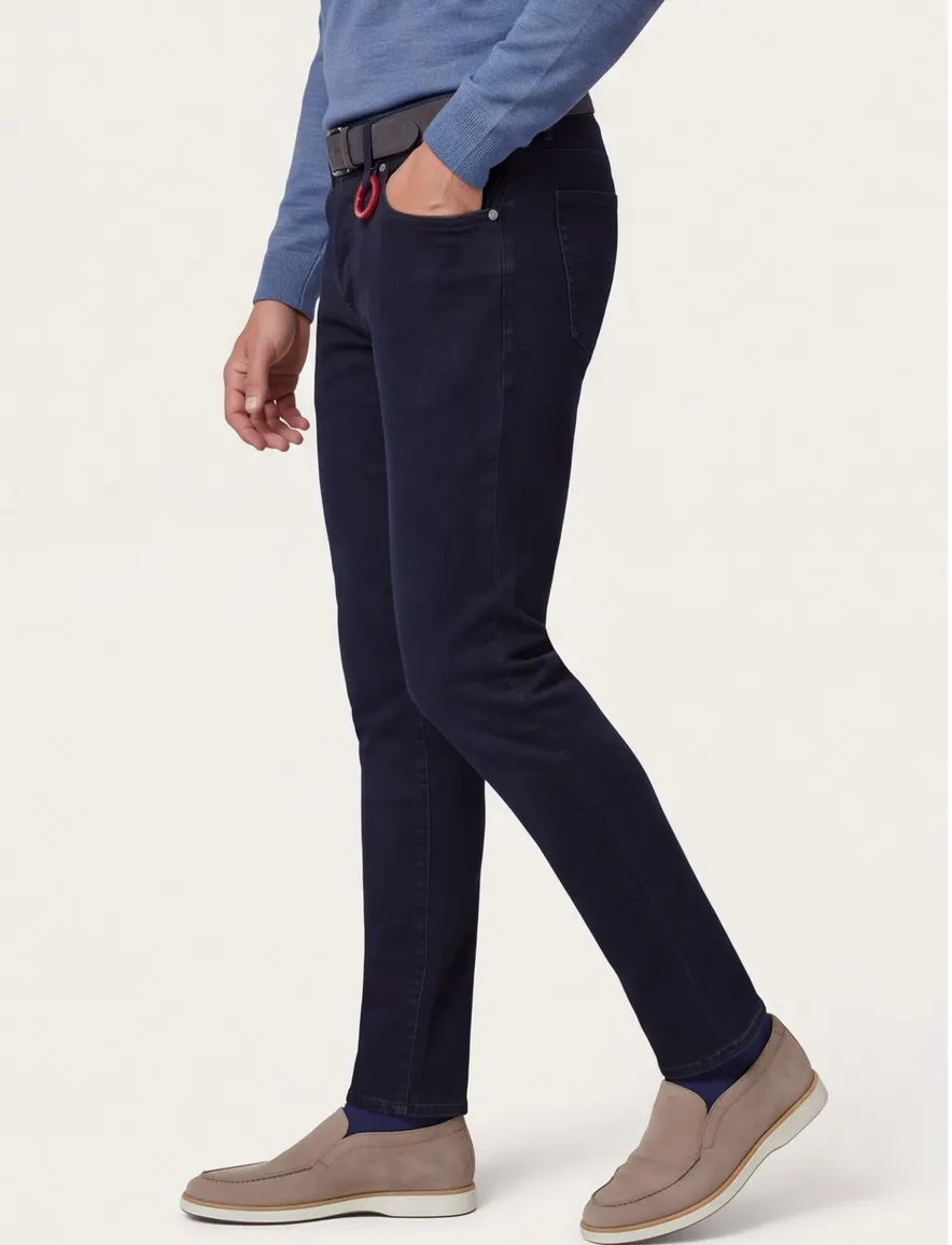 Tramarossa Leonardo jeans donkerblauw effen