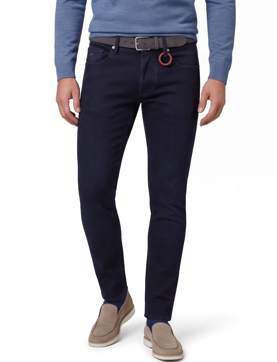 Tramarossa Leonardo spiijkerbroek donkerblauw