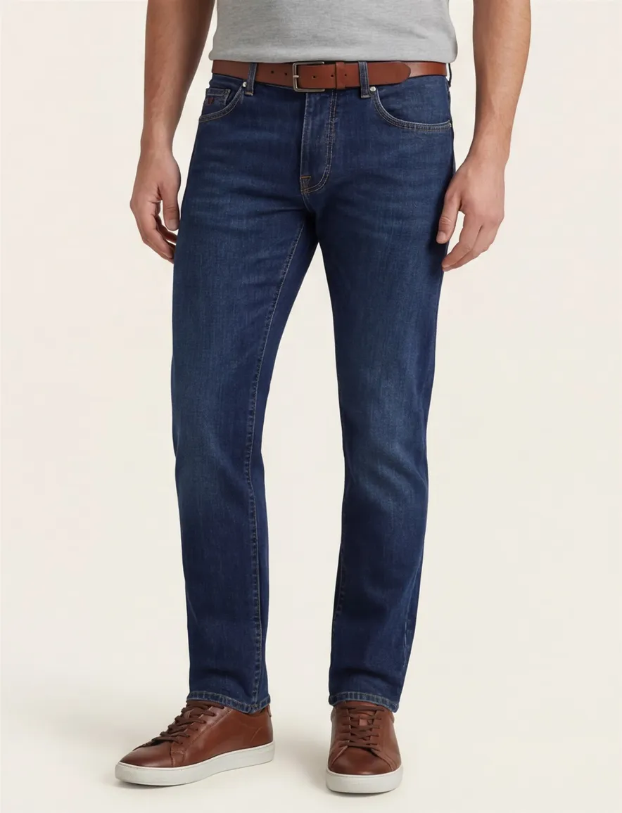 Tramarossa jeans donkerblauw Leonardo katoen